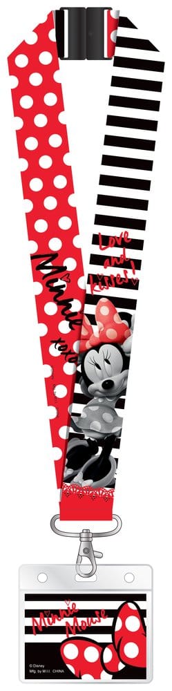 Micky Maus Luxus-Schlüsselband mit Kartenhalter Minnie