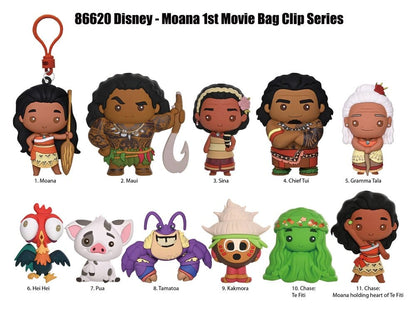 Vaiana 3D PVC-Taschenanhänger Serie 2 Display (24)