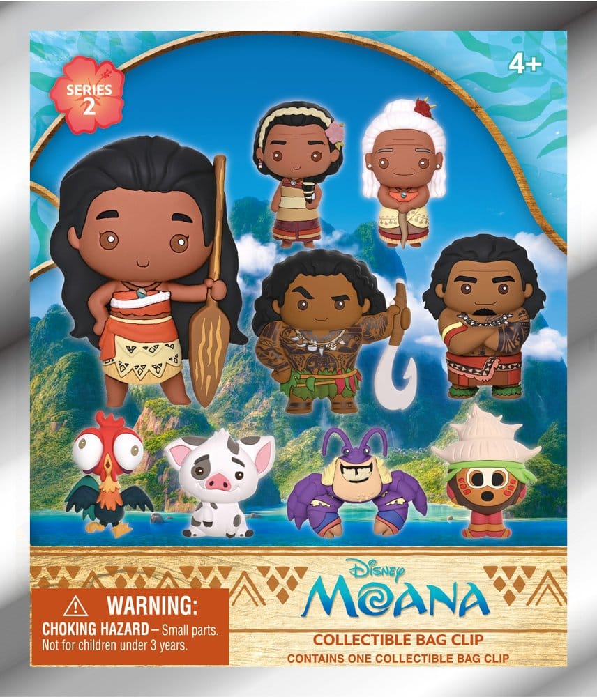 Vaiana 3D PVC-Taschenanhänger Serie 2 Display (24)