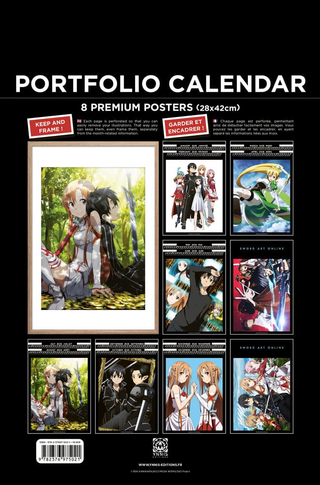 Sword Art Online Portfolio Kalender 2025 *Englische Version*