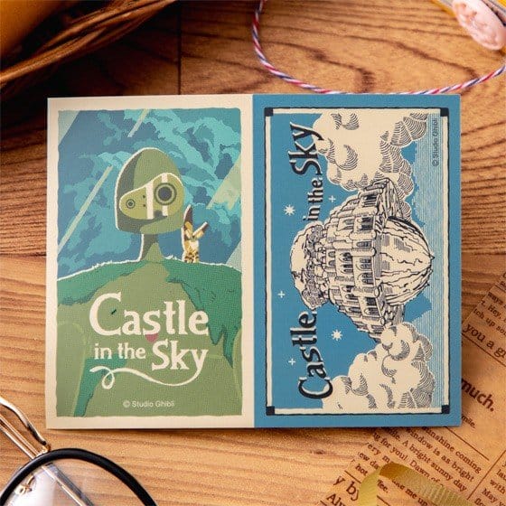 Das Schloss im Himmel Sticker Robot & Castle Laputa Retro