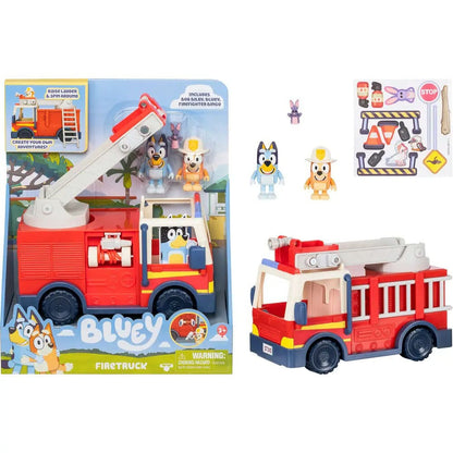 Bluey Minifiguren Spielset Bluey Feuerwehrwagen