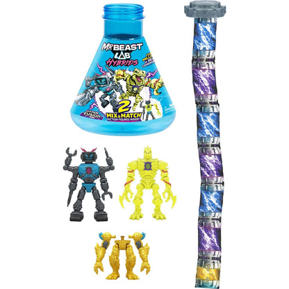 Mr. Beast Lab Hybrids Series 2 Mini Figuren 2er-Pack Lab-Bot vs Gid Skeleton 11 cm