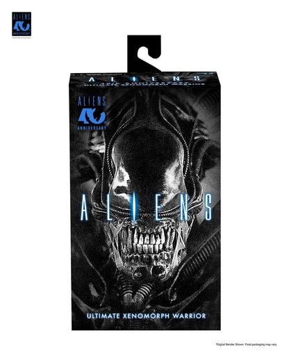 Aliens Ultimate Actionfigur Warrior (1986) Xenomorph Black (40th Anniversary) 23 cm