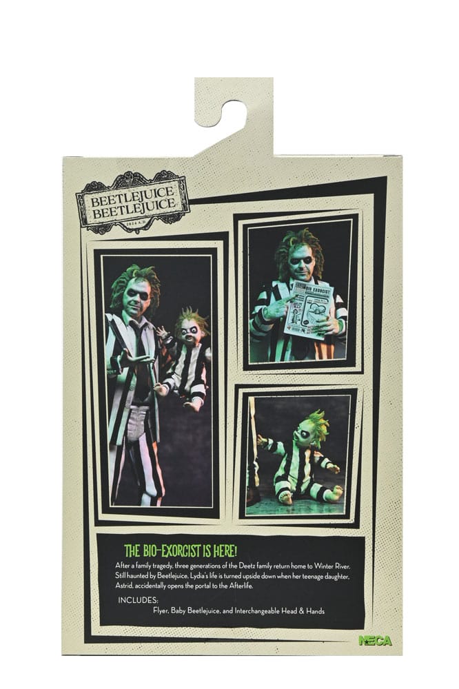 Beetlejuice Beetlejuice Actionfigur 7 Scale Ultimate Striped Suit Beetlejuice 18 cm