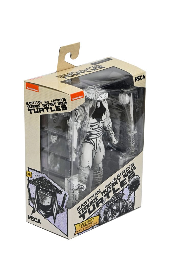 Teenage Mutant Ninja Turtles Actionfigur Foot Assassin Black and White 18 cm