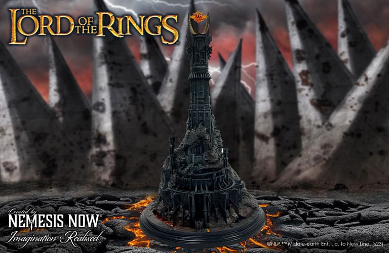 Herr der Ringe Statue mit Räuchereinsatz Barad Dur 26 cm