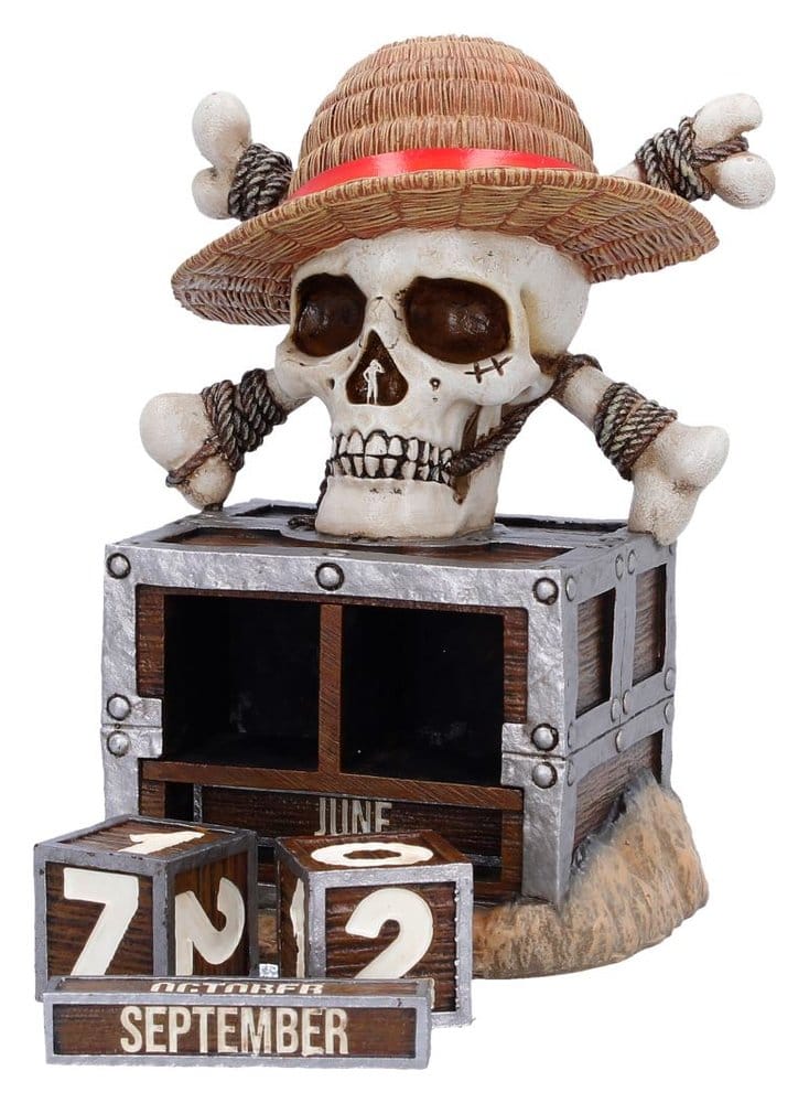 One Piece Ewiger Kalender Luffy Jolly Roger 16 cm