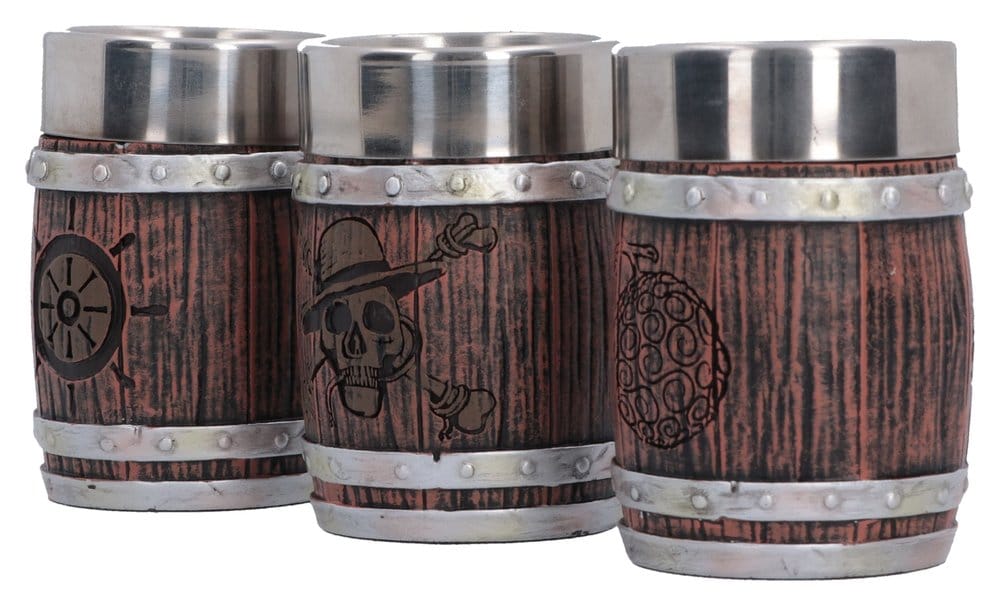One Piece Schnapsgläser-Set Barrel 8 cm