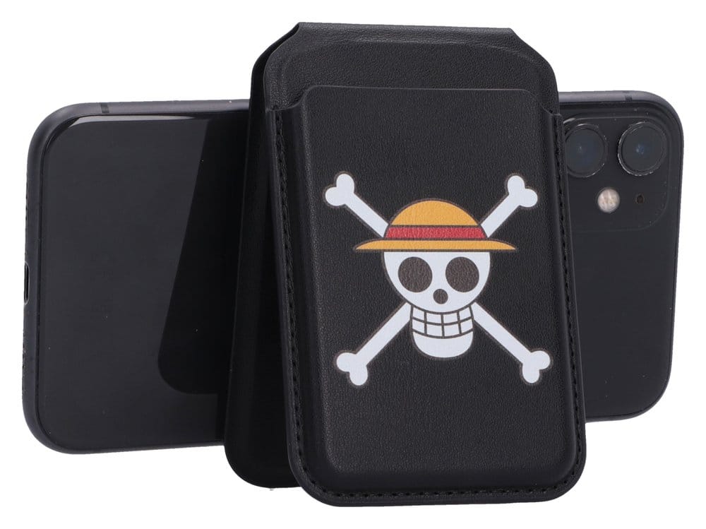 One Piece Kartenhalter Luffy Jolly Roger Black 10 cm