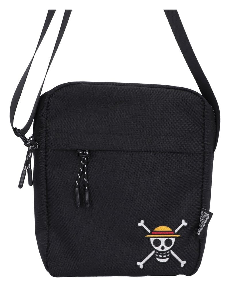 One Piece Umhängetasche Luffy Jolly Roger (Black) 23 cm