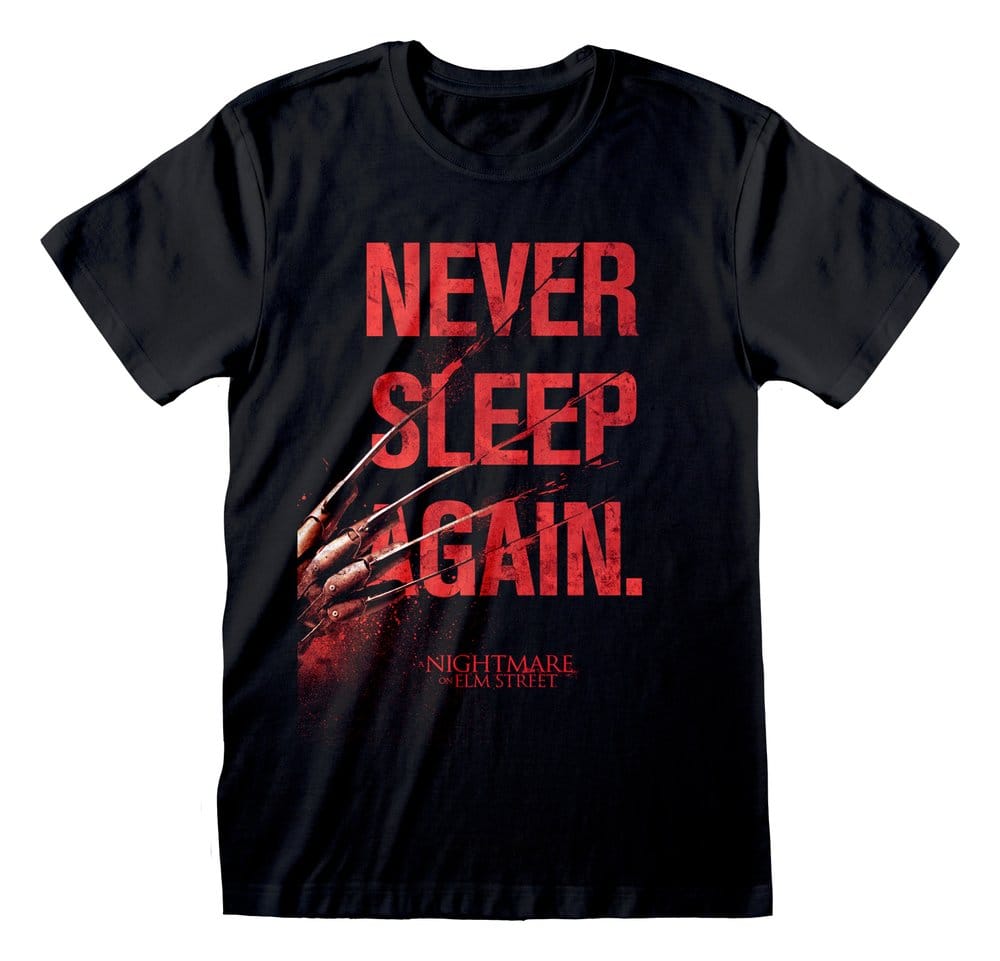 Nightmare on Elm Street T-Shirt Never Sleep Again Black