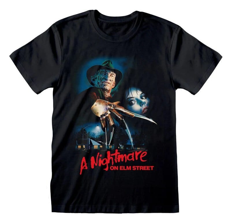 Nightmare on Elm Street T-Shirt Logo Poster Black Größe L