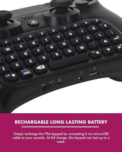 PlayStation 4 Mini-Tastatur / Chatpad Bluetooth Wireless