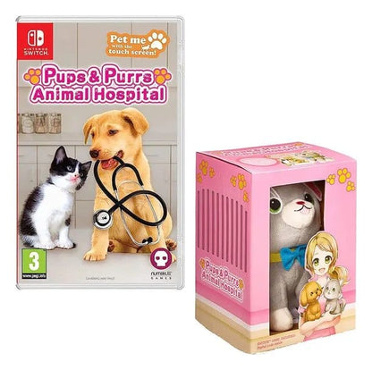 Pups & Purrs Animal Hospital Videospiel mit Plüschfigur Katze