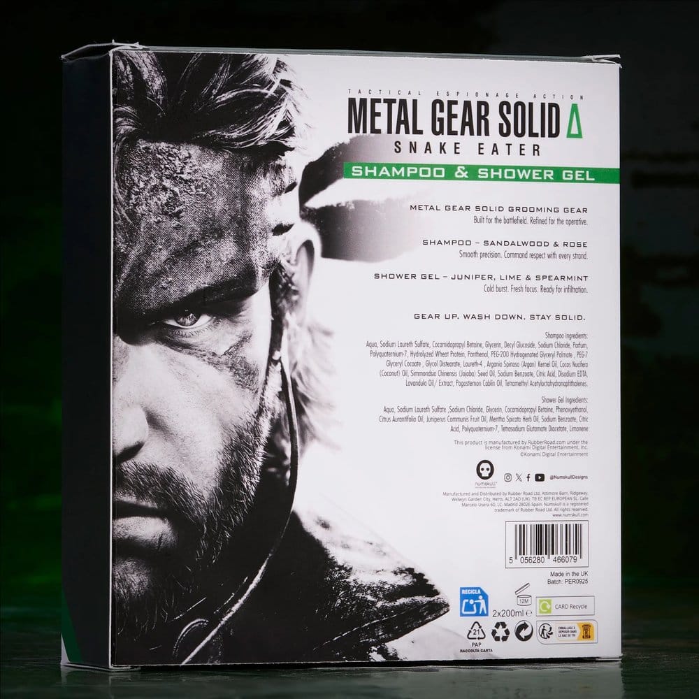 Metal Gear Solid Geschenkbox Duschgel & Shampoo