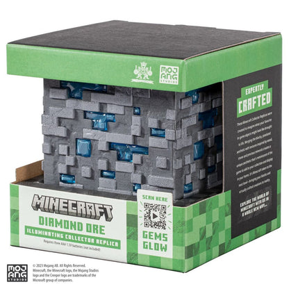 Minecraft Replik Illuminating Diamond Ore Cube 10 cm