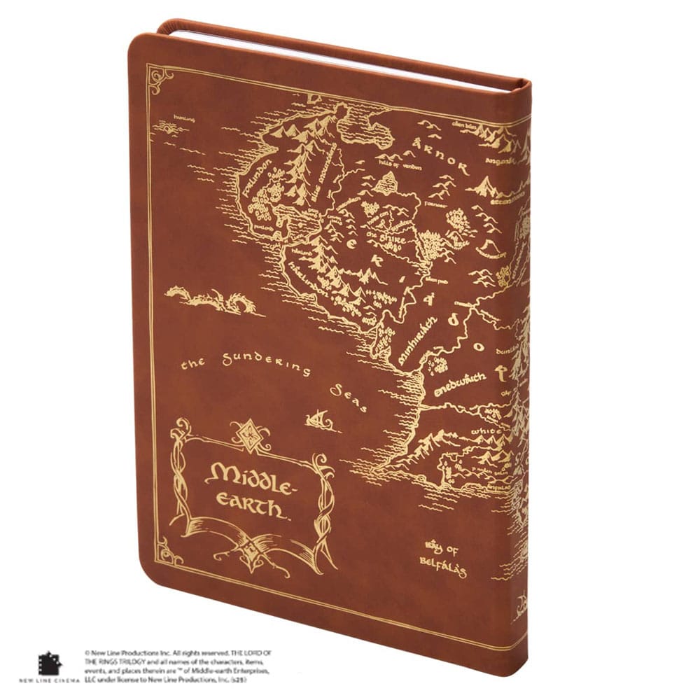 Der Herr der Ringe Tagebuch Map of Middle-Earth 240 Seiten