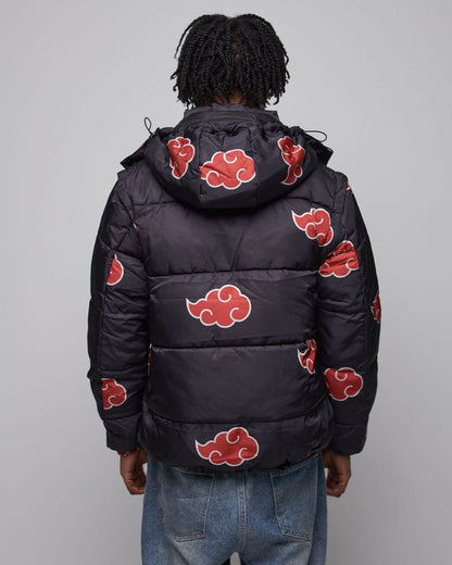 Naruto Puffer-Jacke Akatsuki Rot