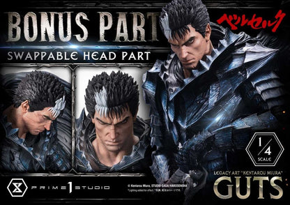 Berserk Legacy Art "Kentarou Miura" Statue 1/4 Guts Bonus Version 74 cm