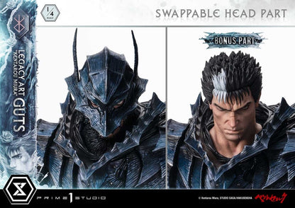 Berserk Legacy Art "Kentarou Miura" Statue 1/4 Guts Bonus Version 74 cm