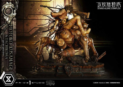 Ghost in the Shell Stand Alone Complex The Legend of Beauty and the Beast Statue 1/4 Motoko Kusanagi & Tachikoma Art by Entei Ryu Bonus Version 53 cm