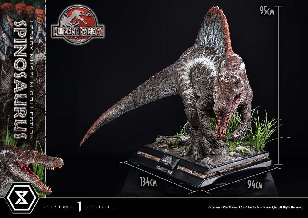 Jurassic Park Legacy Museum Collection Statue 1/6 Spinosaurus Bonus Version 134 cm