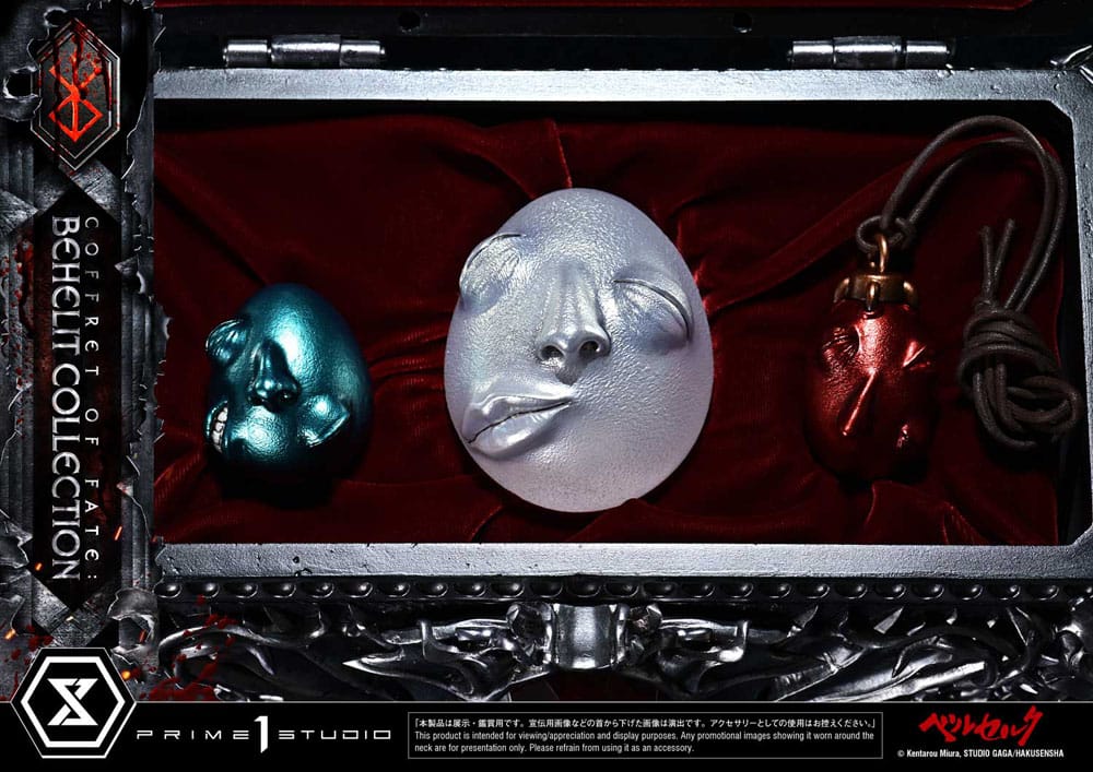 Berserk Life Scale Statuen Coffret of Fate: Behelit Collection 30 cm