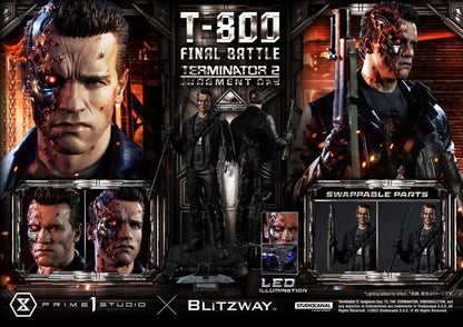 Terminator 2 Museum Masterline Series Statue 1/3 T-800 Final Battle Regular Version 75 cm