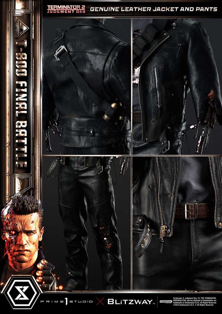 Terminator 2 Museum Masterline Series Statue 1/3 T-800 Final Battle Regular Version 75 cm