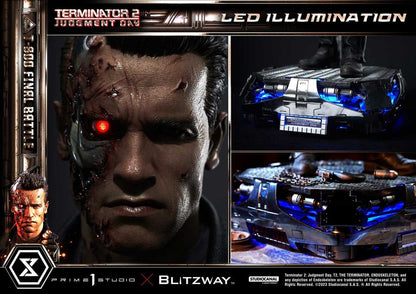 Terminator 2 Museum Masterline Series Statue 1/3 T-800 Final Battle Regular Version 75 cm