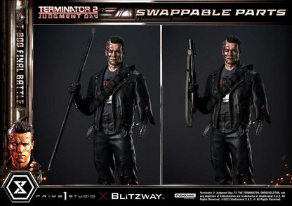 Terminator 2 Museum Masterline Series Statue 1/3 T-800 Final Battle Regular Version 75 cm