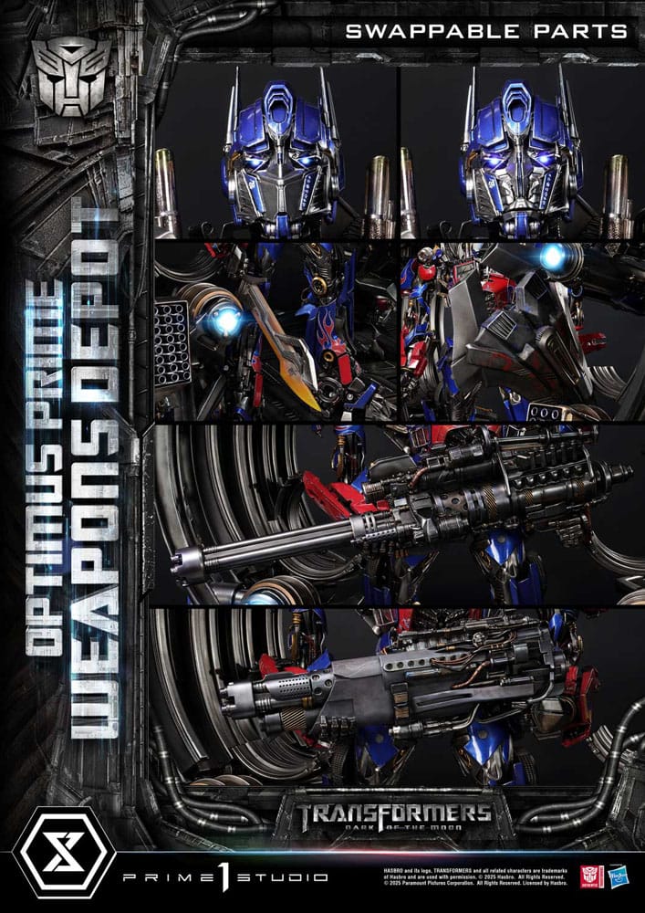 Transformers: Dark of the Moon (Film) Museum Masterline Statue Optimus Prime Weapons Depot 127 cm