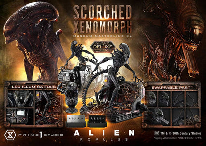 Alien: Romulus Museum Masterline XL Statue 1/3 Scorched Xenomorph Deluxe Version 98 cm