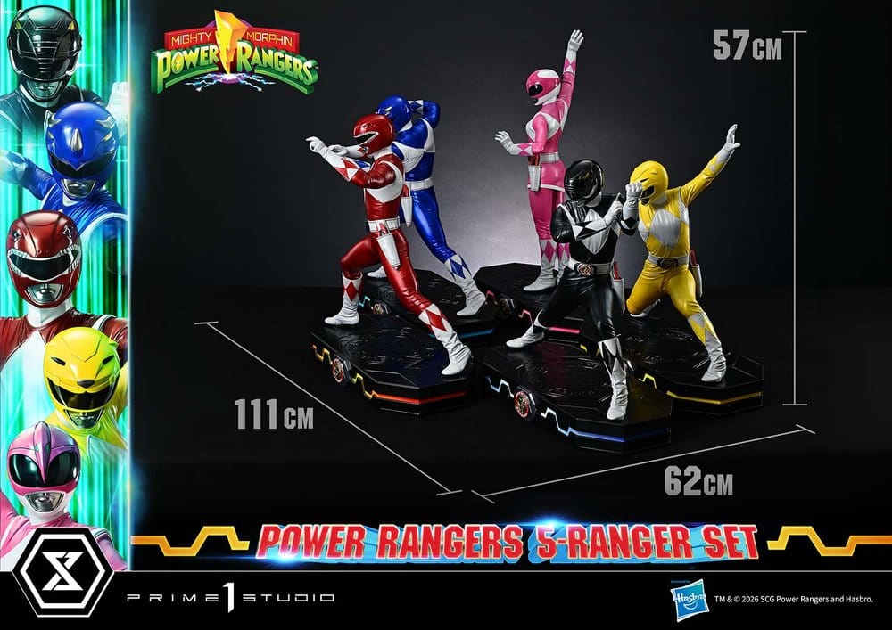Mighty Morphin Power Rangers Premium Masterline Statuen 5er-Set 1/4 57 cm