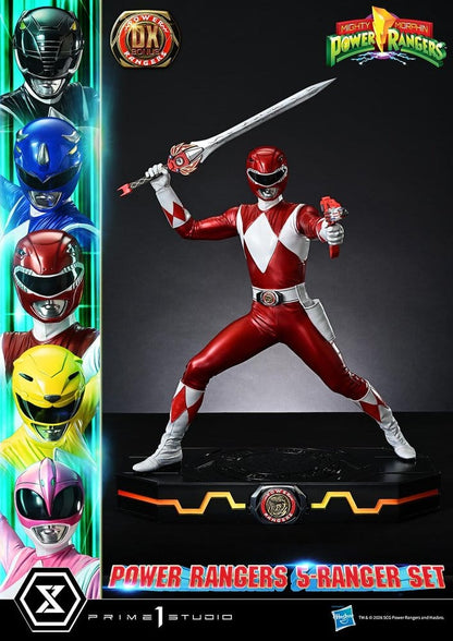 Mighty Morphin Power Rangers Premium Masterline Statuen 5er-Set 1/4 Deluxe Bonus Version 62 cm