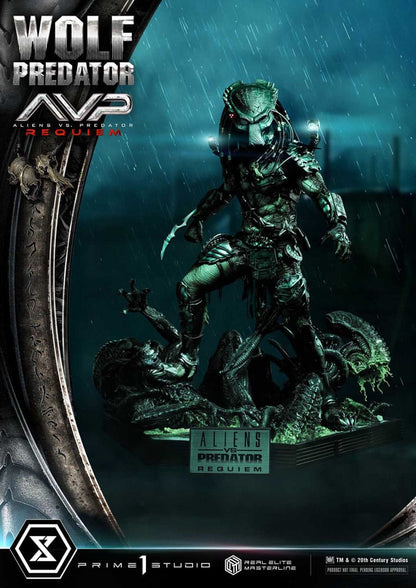 Alien vs. Predator Real Elite Masterline Series Statue 1/3 Requiem Wolf Predator 95 cm