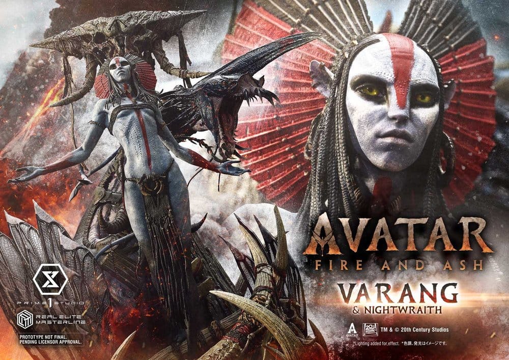 Avatar: Fire and Ash (Film) Real Elite Masterline Series Statue 1/4 Varang & Nightwraith Avatar Legacy Collection Bonus Version 96 cm