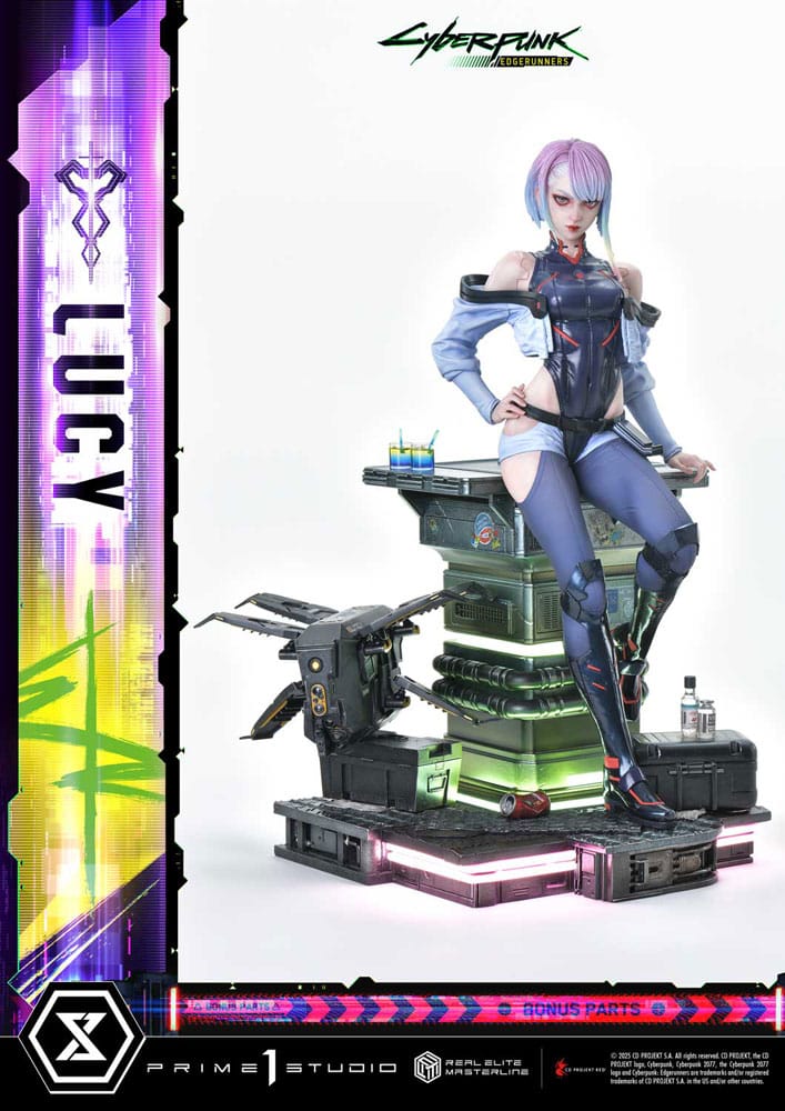Cyberpunk: Edgerunners Real Elite Masterline Series Statue 1/4 Lucy Deluxe Bonus Version 50 cm