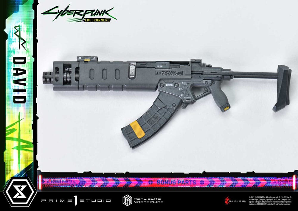 Cyberpunk: Edgerunners Real Elite Masterline Series Statue 1/4 David Deluxe Bonus Version 58 cm