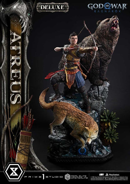 God of War: Ragnarok Real Elite Masterline Statue 1/3 Atreus Deluxe Version 96 cm