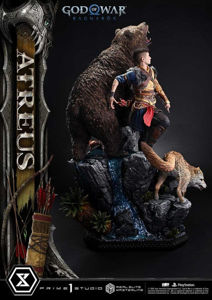 God of War: Ragnarok Real Elite Masterline Statue 1/3 Atreus Deluxe Version 96 cm