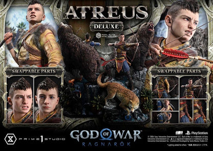 God of War: Ragnarok Real Elite Masterline Statue 1/3 Atreus DX Bonus Version 96 cm