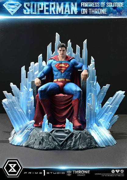 DC Comics Throne Legacy Collection Statue 1/4 Superman Fortress of Solitude on Throne (Design by Gabriele Dell'Otto) 52 cm