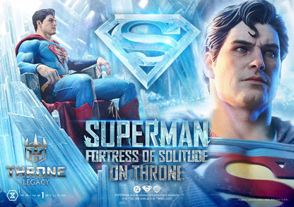 DC Comics Throne Legacy Collection Statue 1/4 Superman Fortress of Solitude on Throne (Design by Gabriele Dell'Otto) 52 cm