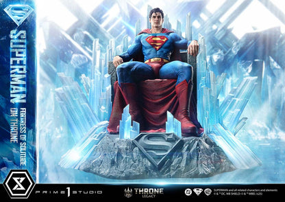 DC Comics Throne Legacy Collection Statue 1/4 Superman Fortress of Solitude on Throne (Design by Gabriele Dell'Otto) 52 cm