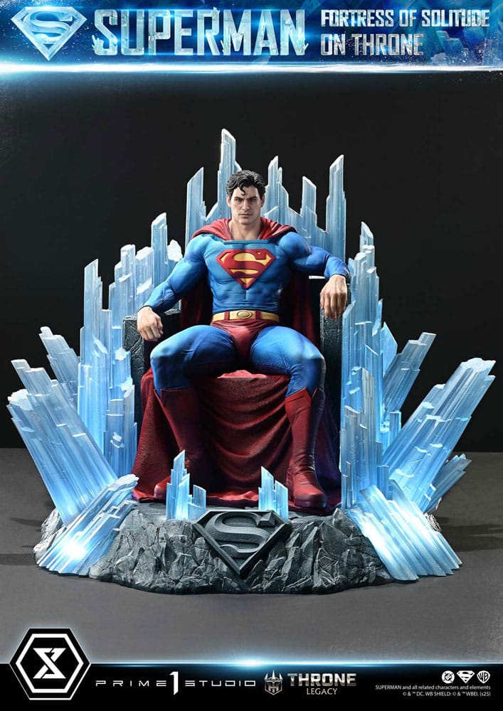 DC Comics Throne Legacy Collection Statue 1/4 Superman Fortress of Solitude on Throne (Design by Gabriele Dell'Otto) 52 cm
