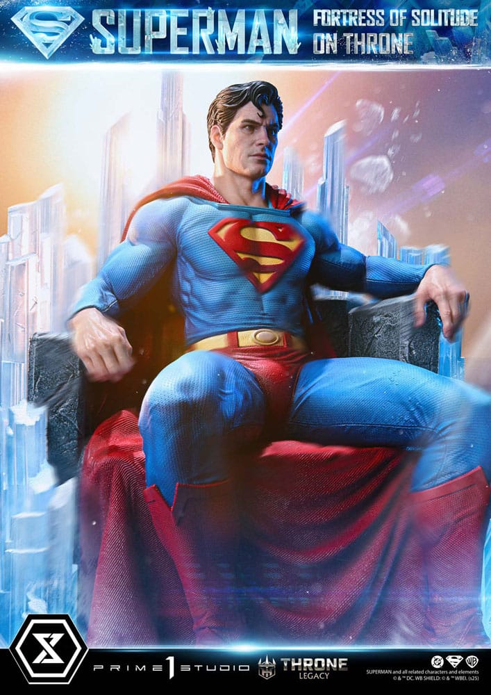 DC Comics Throne Legacy Collection Statue 1/4 Superman Fortress of Solitude on Throne (Design by Gabriele Dell'Otto) 52 cm