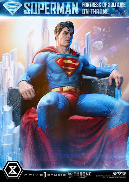 DC Comics Throne Legacy Collection Statue 1/4 Superman Fortress of Solitude on Throne (Design by Gabriele Dell'Otto) 52 cm