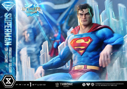 DC Comics Throne Legacy Collection Statue 1/4 Superman Fortress of Solitude on Throne (Design by Gabriele Dell'Otto) Ultimate Version 52 cm